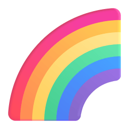 Rainbow 3d icon
