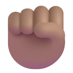 Raised Fist 3d Medium icon