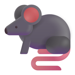 Rat 3d icon