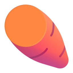 Roasted Sweet Potato 3d icon