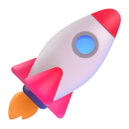 Rocket 3d icon
