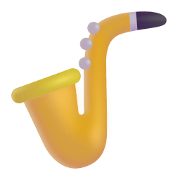 Saxophone 3d icon