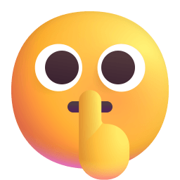 Shushing Face 3d icon