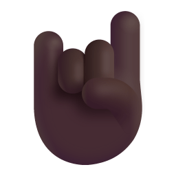 Sign Of The Horns 3d Dark icon
