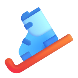 Skis 3d icon