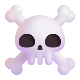 Skull And Crossbones 3d icon