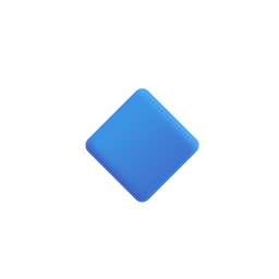 Small Blue Diamond 3d icon