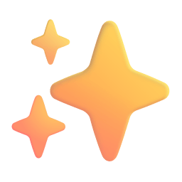 Sparkles 3d icon