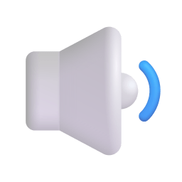 Speaker Medium Volume 3d icon