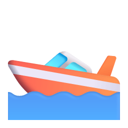 Speedboat 3d icon