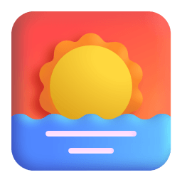 Sunrise 3d icon
