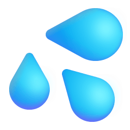 Sweat Droplets 3d icon