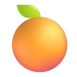 Tangerine 3d icon