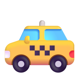 Taxi 3d icon