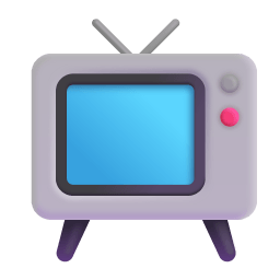 Television 3d icon
