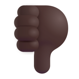 Thumbs Down 3d Dark icon