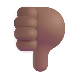 Thumbs Down 3d Medium Dark icon