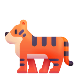 Tiger 3d icon