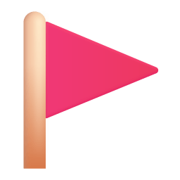 Triangular Flag 3d icon