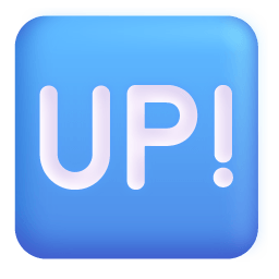 Up Button 3d icon