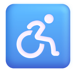 Wheelchair Symbol 3d icon