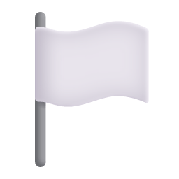White Flag 3d icon