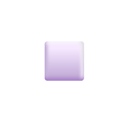 White Small Square 3d icon