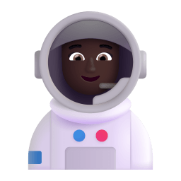 Woman Astronaut 3d Dark icon