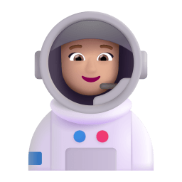 Woman Astronaut 3d Medium Light icon