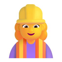 Woman Construction Worker 3d Default icon