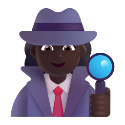Woman Detective 3d Dark icon