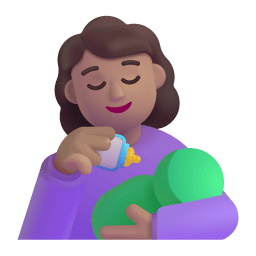 Woman Feeding Baby 3d Medium icon