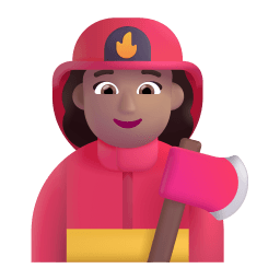 Woman Firefighter 3d Medium icon