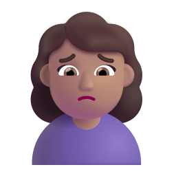 Woman Frowning 3d Medium icon