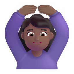 Woman Gesturing Ok 3d Medium Dark icon