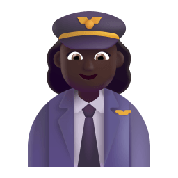 Woman Pilot 3d Dark icon