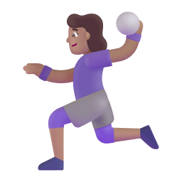 Woman Playing Handball 3d Medium icon