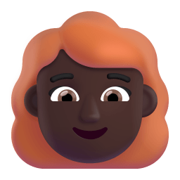 Woman Red Hair 3d Dark icon