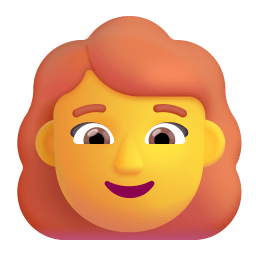 Woman Red Hair 3d Default icon