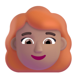 Woman Red Hair 3d Medium icon