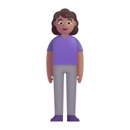Woman Standing 3d Medium icon