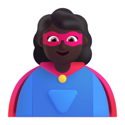 Woman Superhero 3d Dark icon