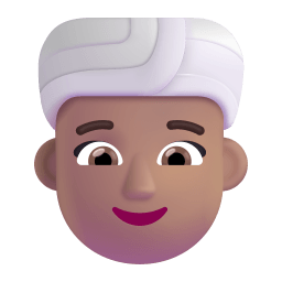 Woman Wearing Turban 3d Medium icon