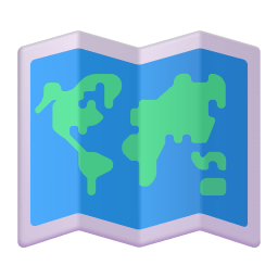 World Map 3d icon