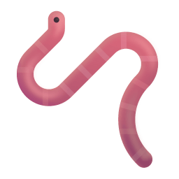 Worm 3d icon