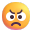 Angry Face 3d icon