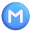 Circled M 3d icon