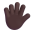 Hand With Fingers Splayed 3d Dark icon
