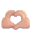 Heart Hands 3d Medium Light icon