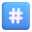 Keycap Hashtag 3d icon